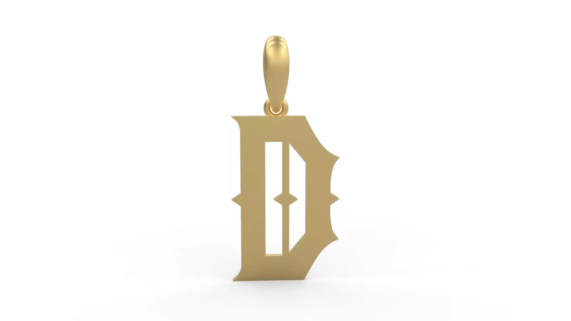 Initial Letters Pendant Sadish D 3D print model_0