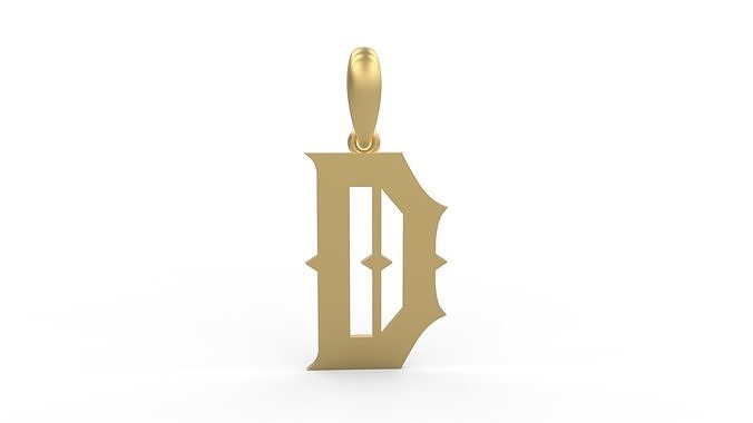 Initial Letters Pendant Sadish D 3D print model