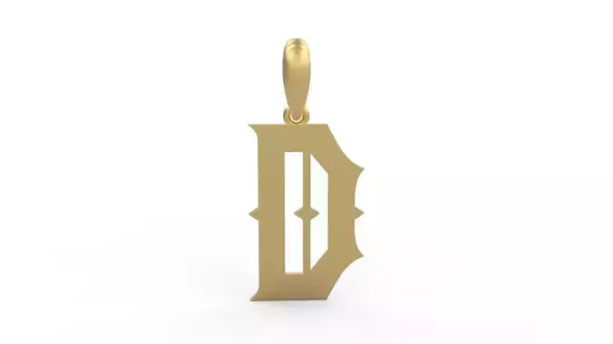 Initial Letters Pendant Sadish D