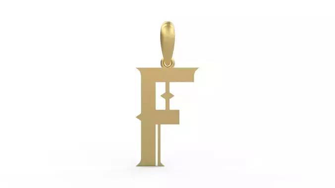 Initial Letters Pendant Sadish F
