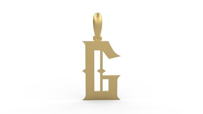 Initial Letters Pendant Sadish G 3D print model