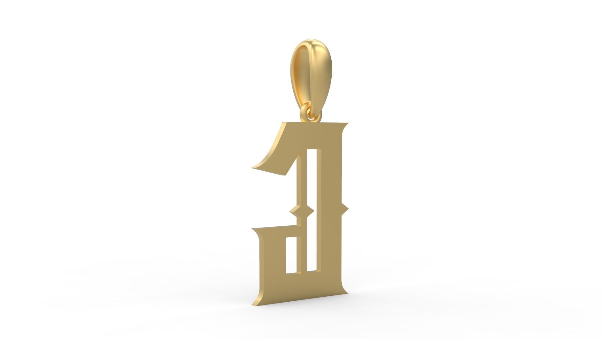 Initial Letters Pendant Sadish G 3D print model_3