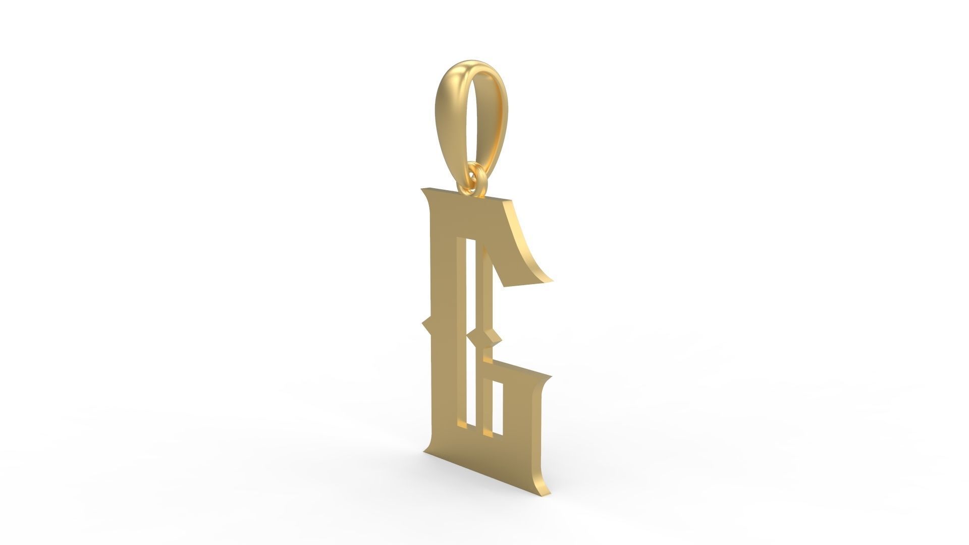 Initial Letters Pendant Sadish G 3D print model_1