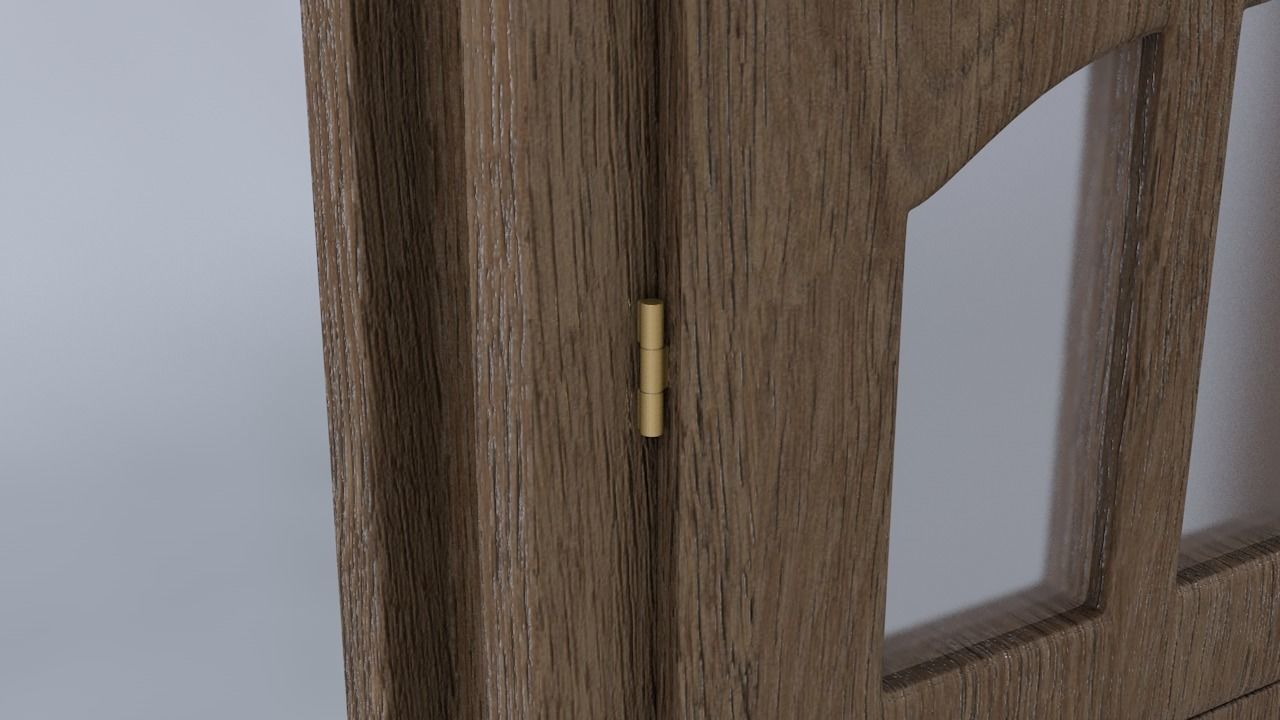 Wooden Door 3D model_3