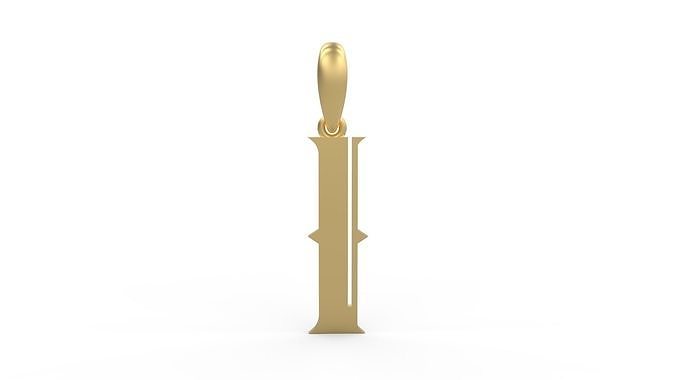 Initial Letters Pendant Sadish I 3D print model
