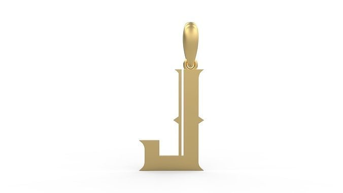 Initial Letters Pendant Sadish J 3D print model