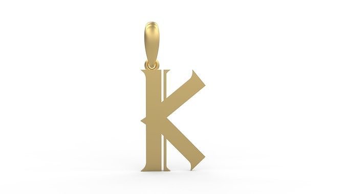 Initial Letters Pendant Sadish K 3D print model