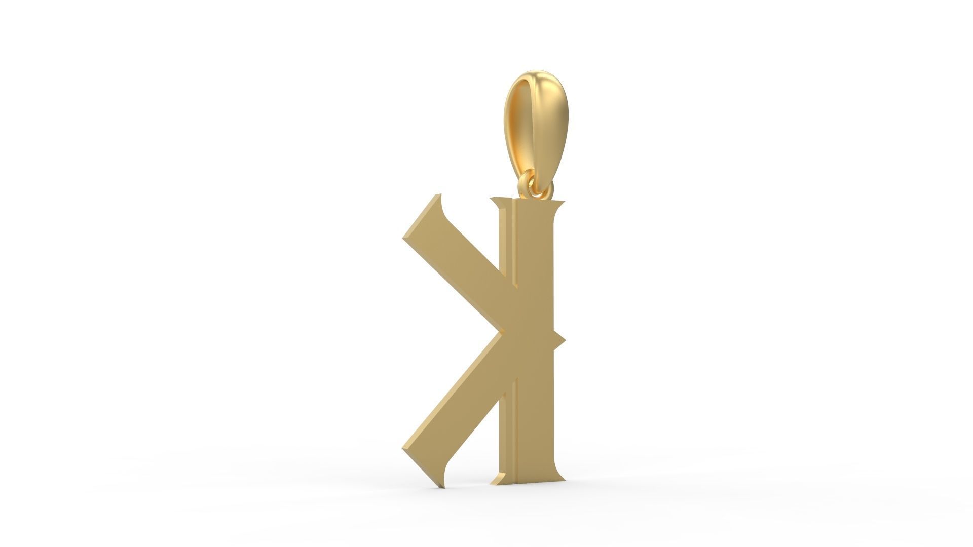 Initial Letters Pendant Sadish K 3D print model_3