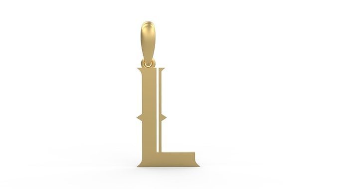 Initial Letters Pendant Sadish L 3D print model