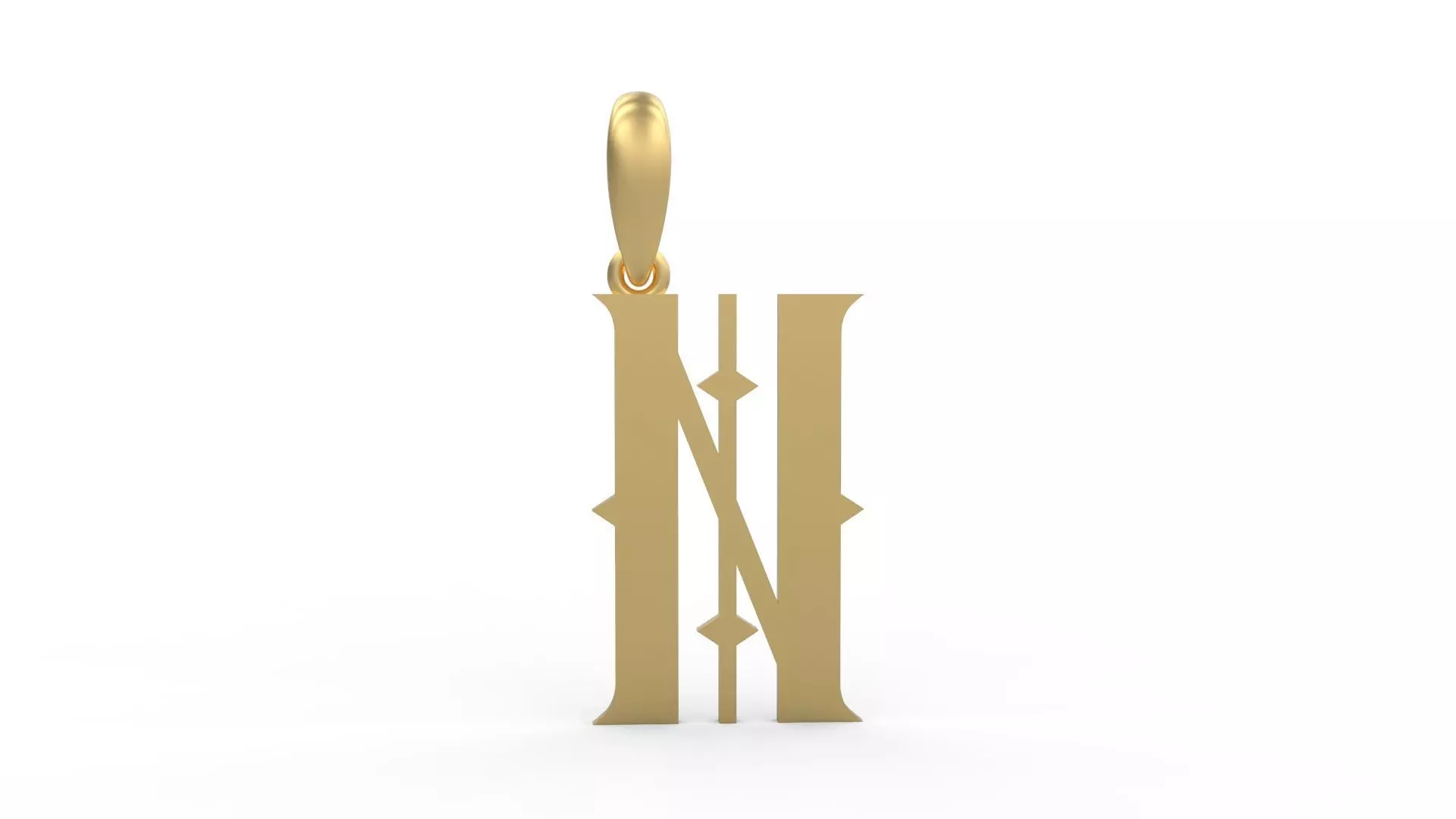 Initial Letters Pendant Sadish N 3D print model_0