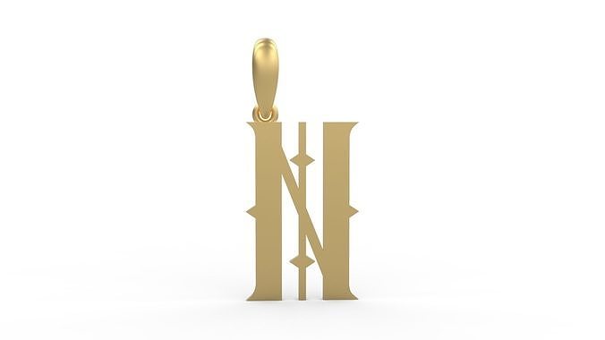 Initial Letters Pendant Sadish N 3D print model