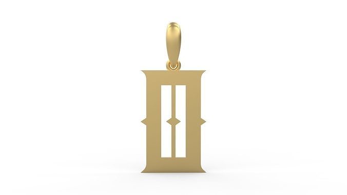 Initial Letters Pendant Sadish O 3D print model