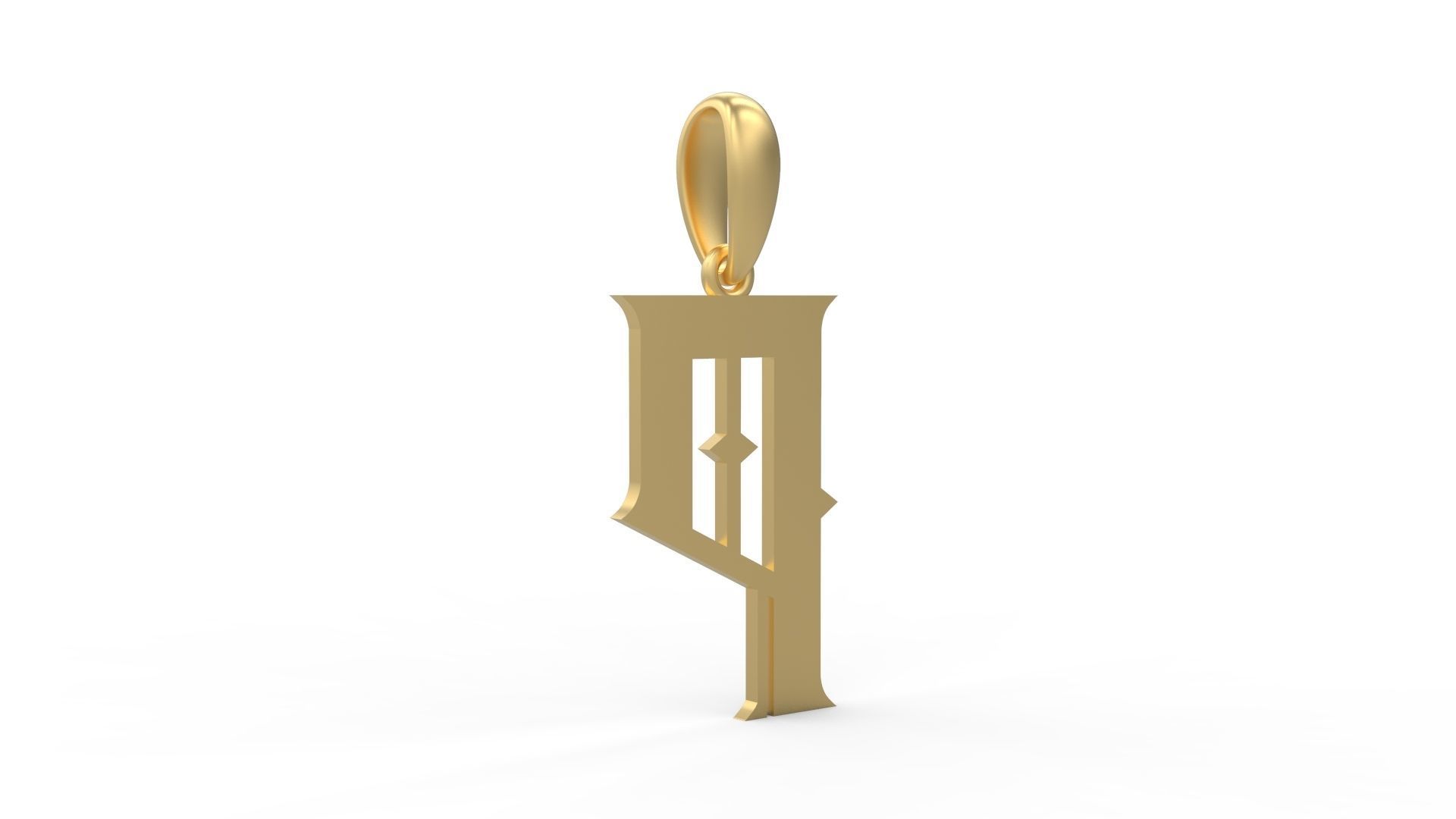 Initial Letters Pendant Sadish P 3D print model_3