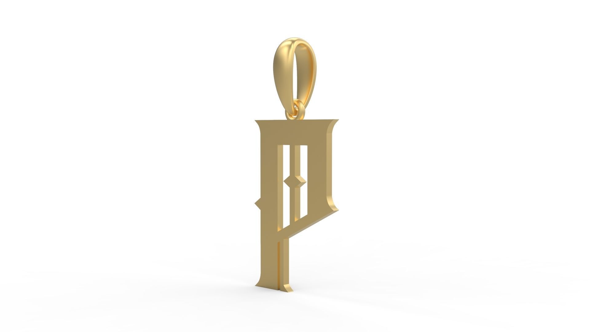 Initial Letters Pendant Sadish P 3D print model_1
