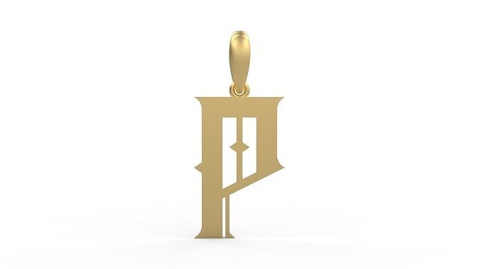 Initial Letters Pendant Sadish P 3D print model