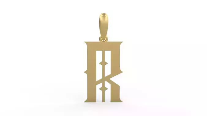 Initial Letters Pendant Sadish R 3D print model