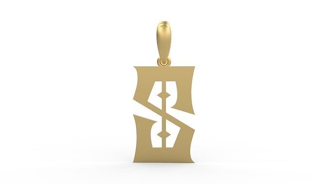 Initial Letters Pendant Sadish S 3D print model