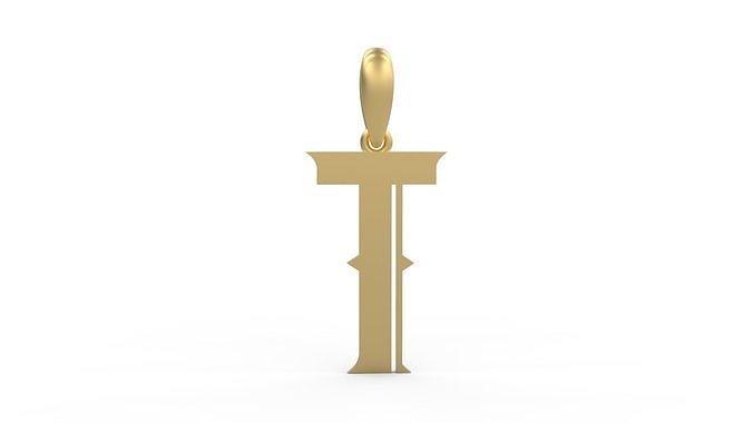 Initial Letters Pendant Sadish T 3D print model