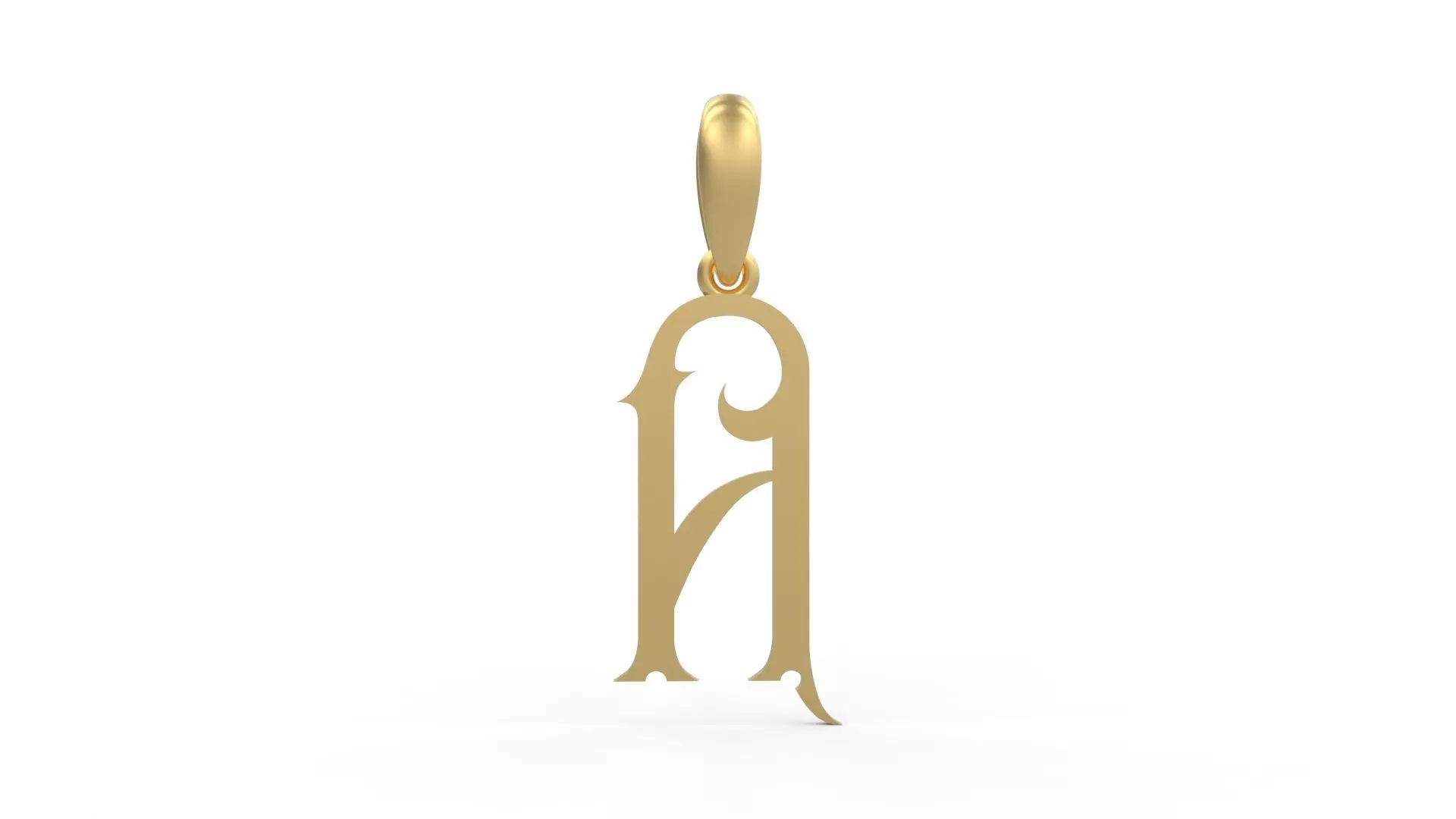 Initial Letters Pendant Sandorian A 3D print model_0