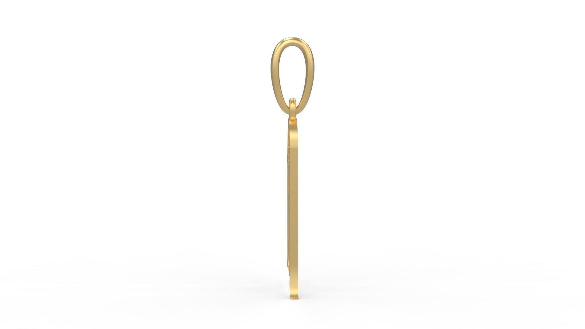 Initial Letters Pendant Sandorian A 3D print model_2