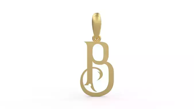 Initial Letters Pendant Sandorian B