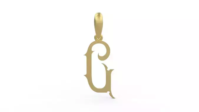 Initial Letters Pendant Sandorian C
