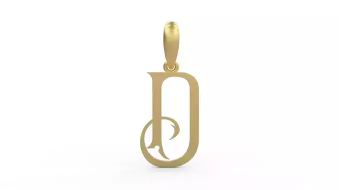 Initial Letters Pendant Sandorian D