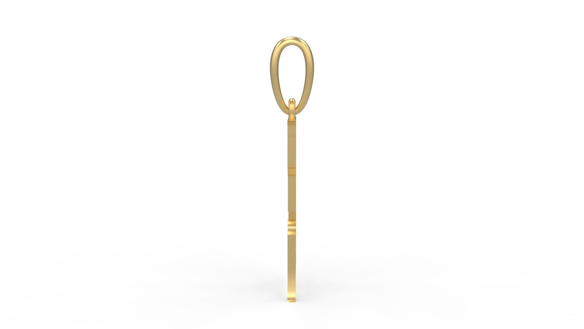 Initial Letters Pendant Sandorian E 3D print model_2