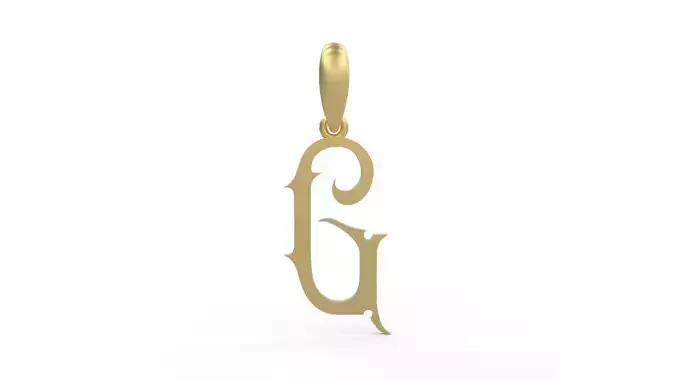 Initial Letters Pendant Sandorian G