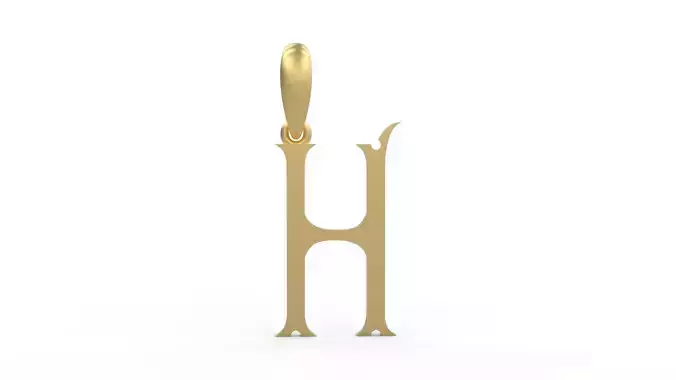 Initial Letters Pendant Sandorian H