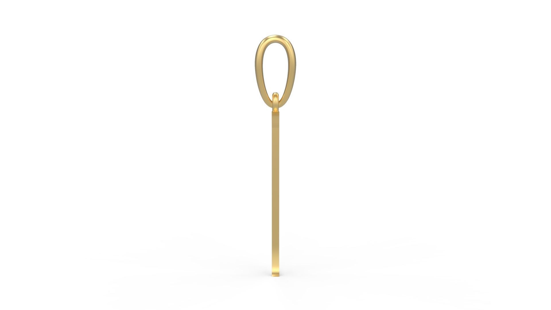 Initial Letters Pendant Sandorian I 3D print model_2