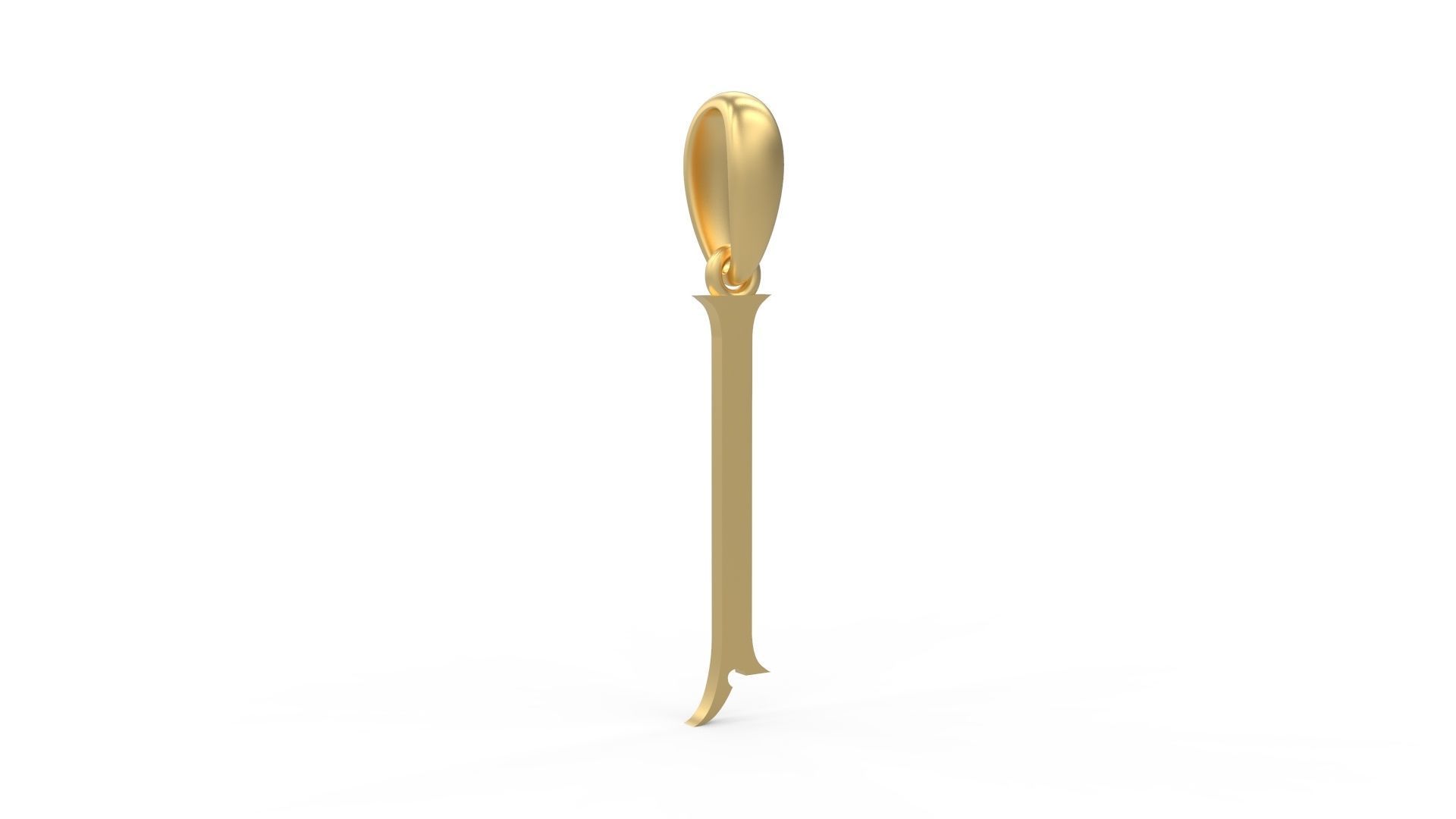 Initial Letters Pendant Sandorian I 3D print model_3