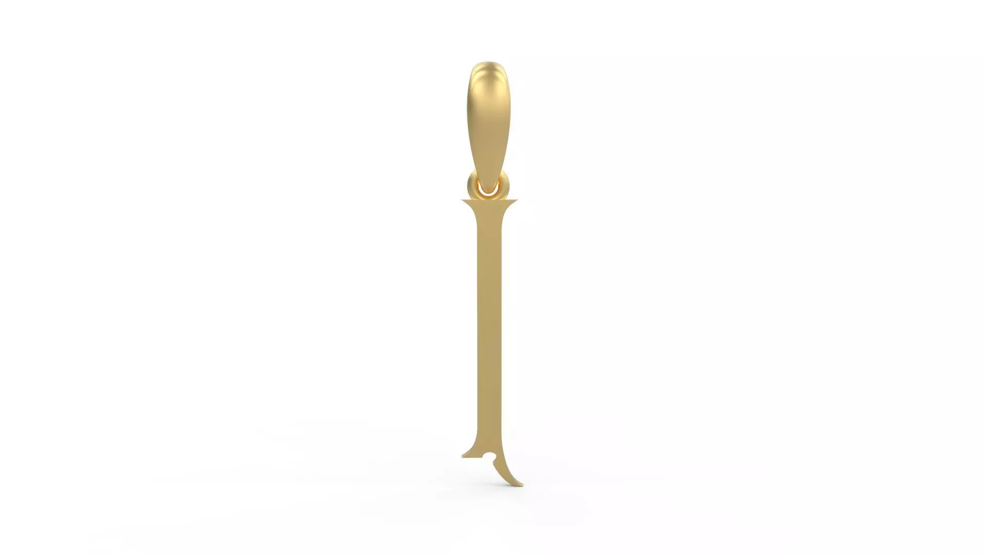 Initial Letters Pendant Sandorian I 3D print model_0