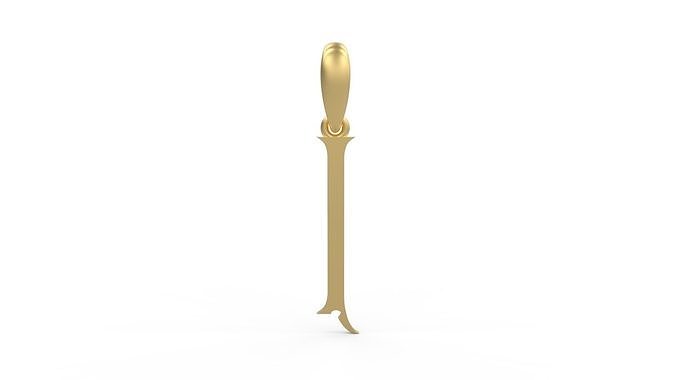Initial Letters Pendant Sandorian I 3D print model