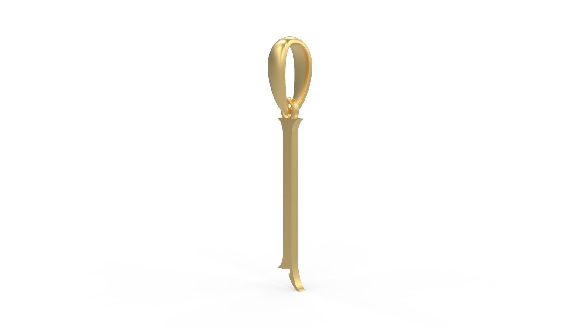 Initial Letters Pendant Sandorian I 3D print model_1