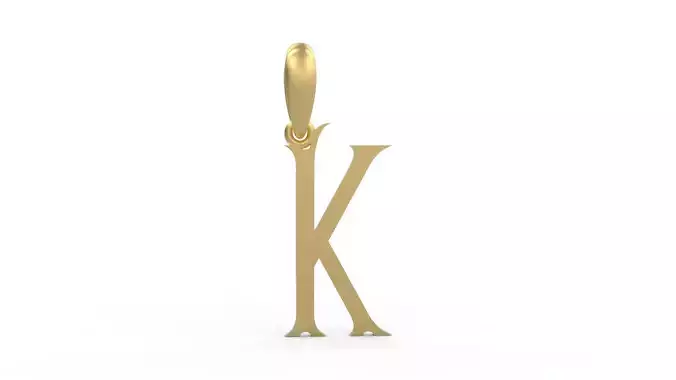 Initial Letters Pendant Sandorian K