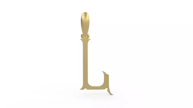 Initial Letters Pendant Sandorian L