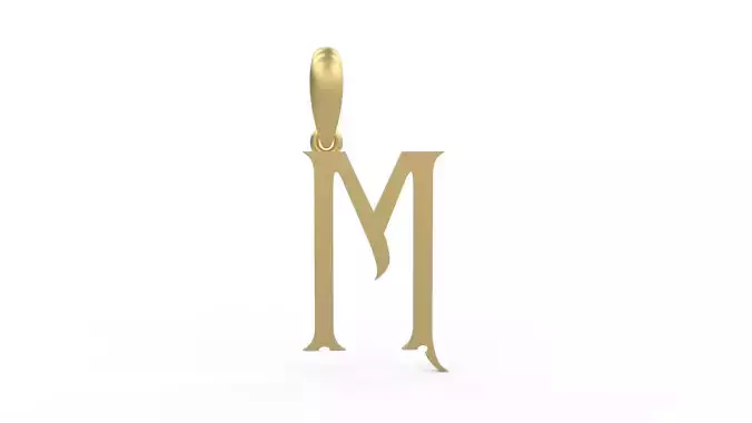 Initial Letters Pendant Sandorian M