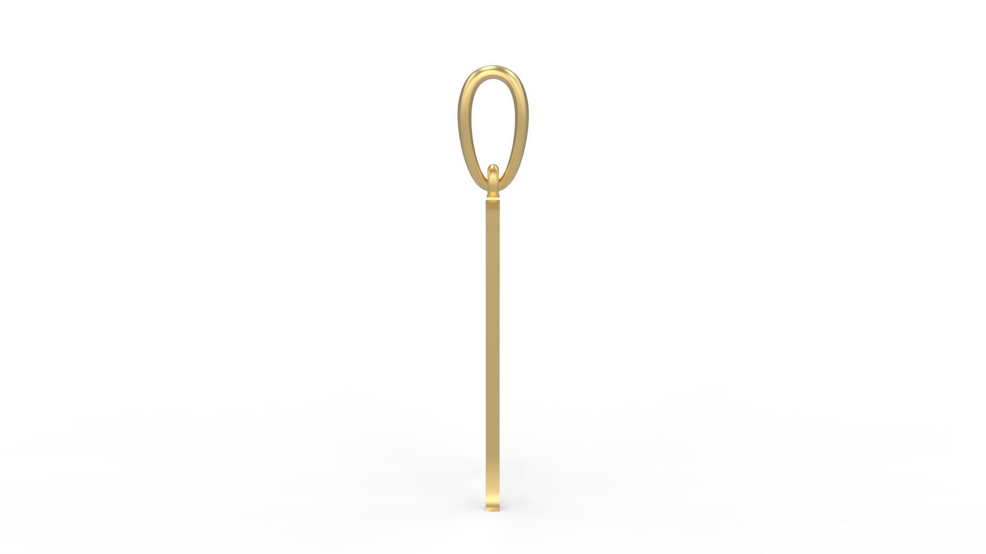 Initial Letters Pendant Sandorian M 3D print model_2