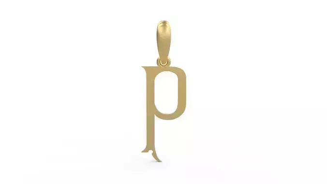 Initial Letters Pendant Sandorian P