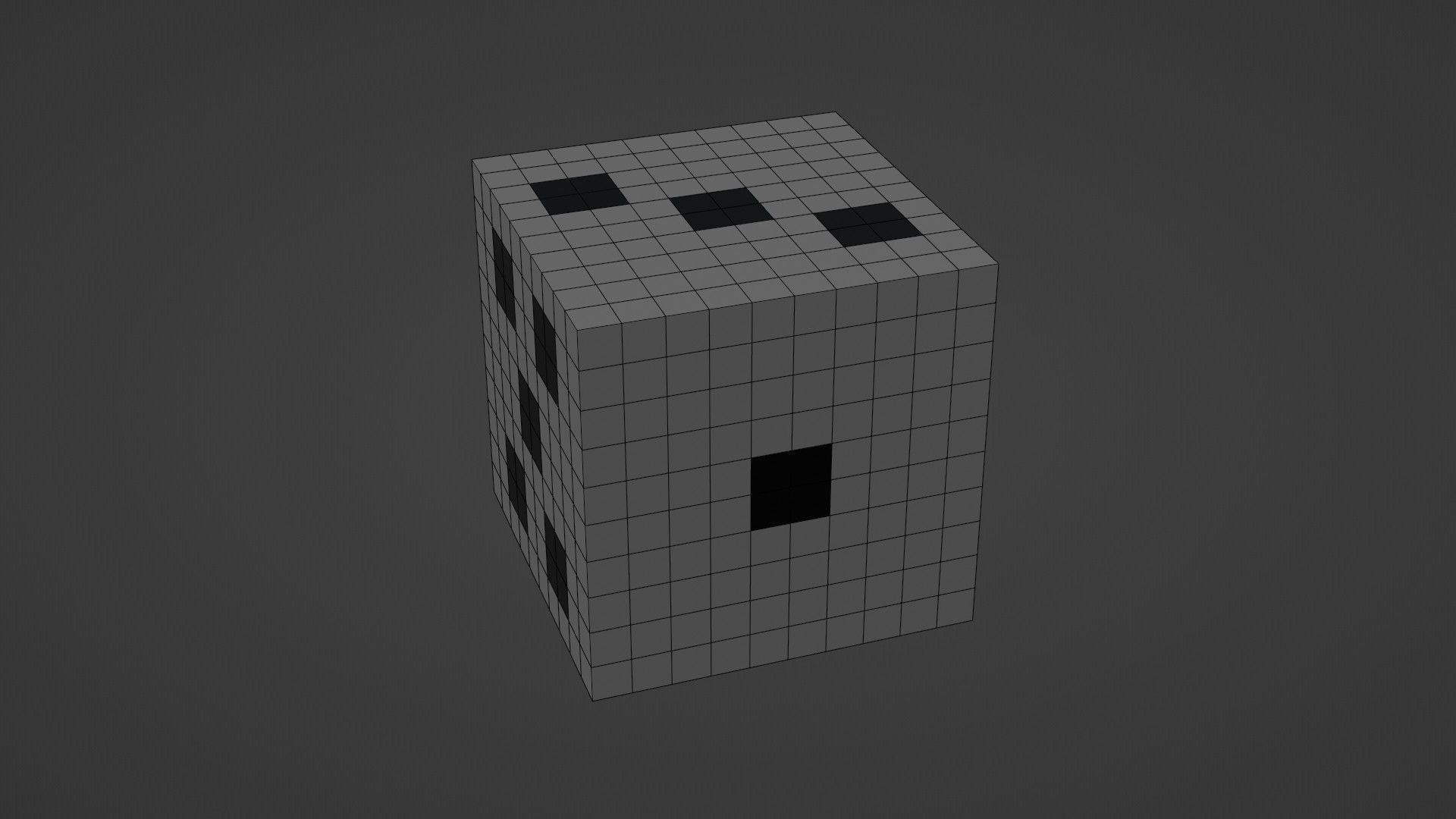 3D model Voxel Dice 3D Low Poly Model Low-poly 3D model_6