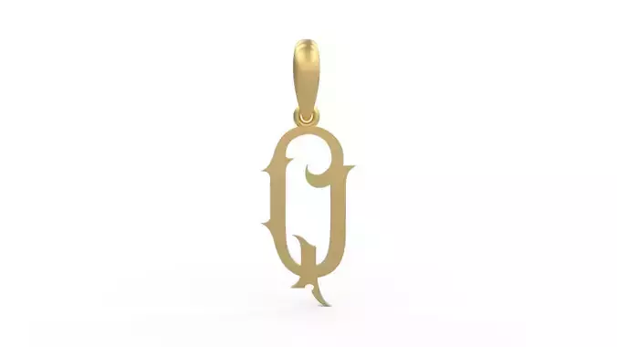 Initial Letters Pendant Sandorian Q