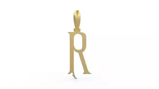 Initial Letters Pendant Sandorian R 3D print model