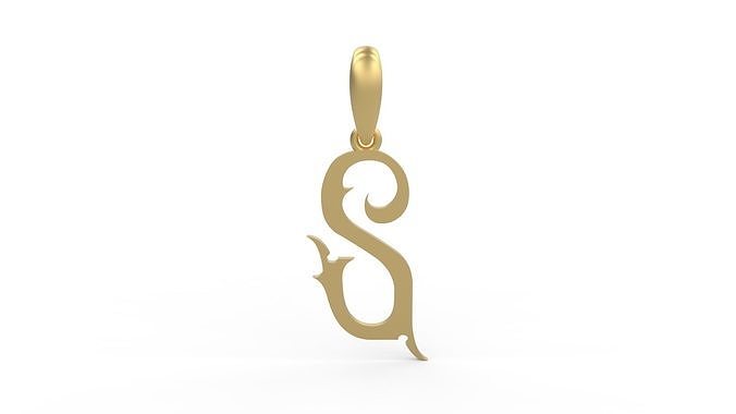 Initial Letters Pendant Sandorian S 3D print model