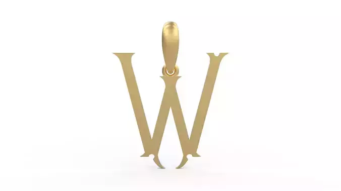 Initial Letters Pendant Sandorian W