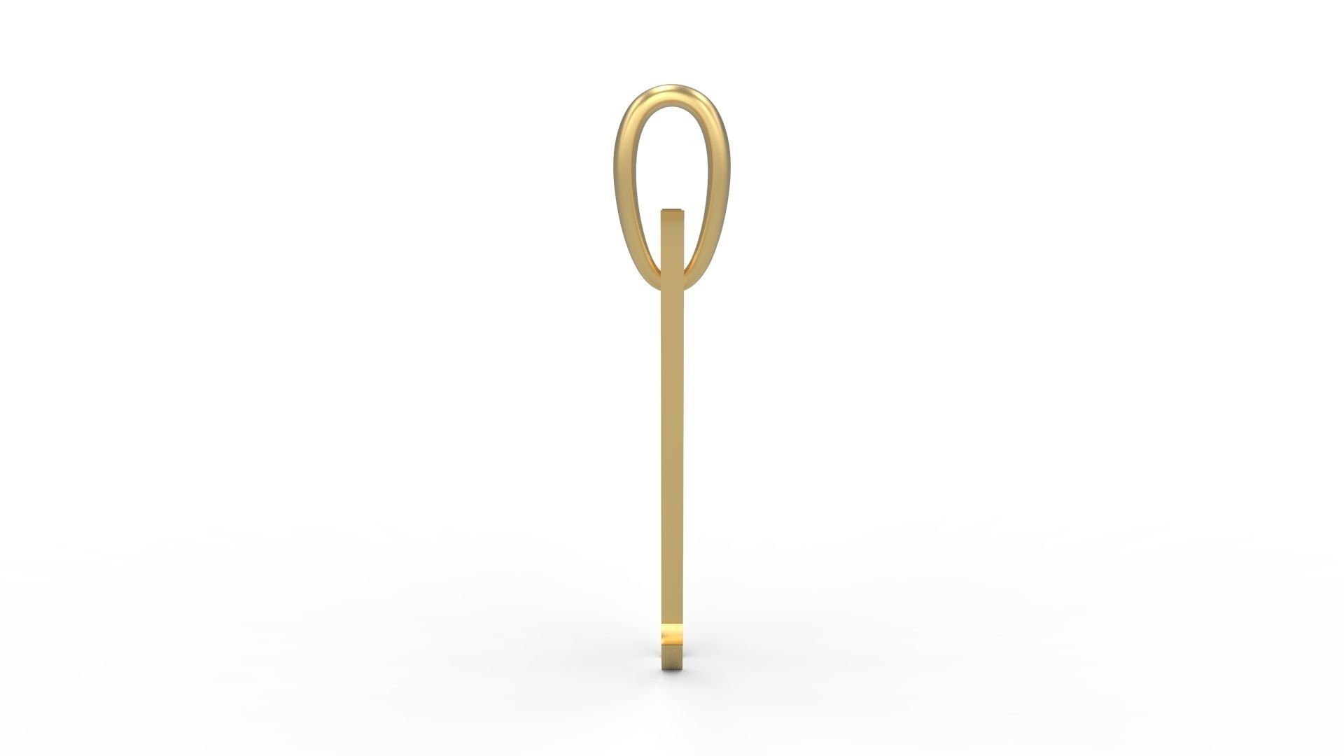 Initial Letters Pendant Sandorian W 3D print model_2