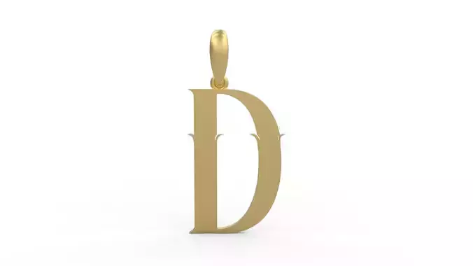 Initial Letters Pendant SkinerScort D