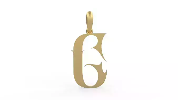 Initial Letters Pendant SkinerScort G