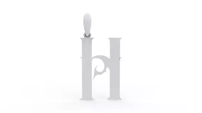 Initial Letters Pendant SkinerScort H