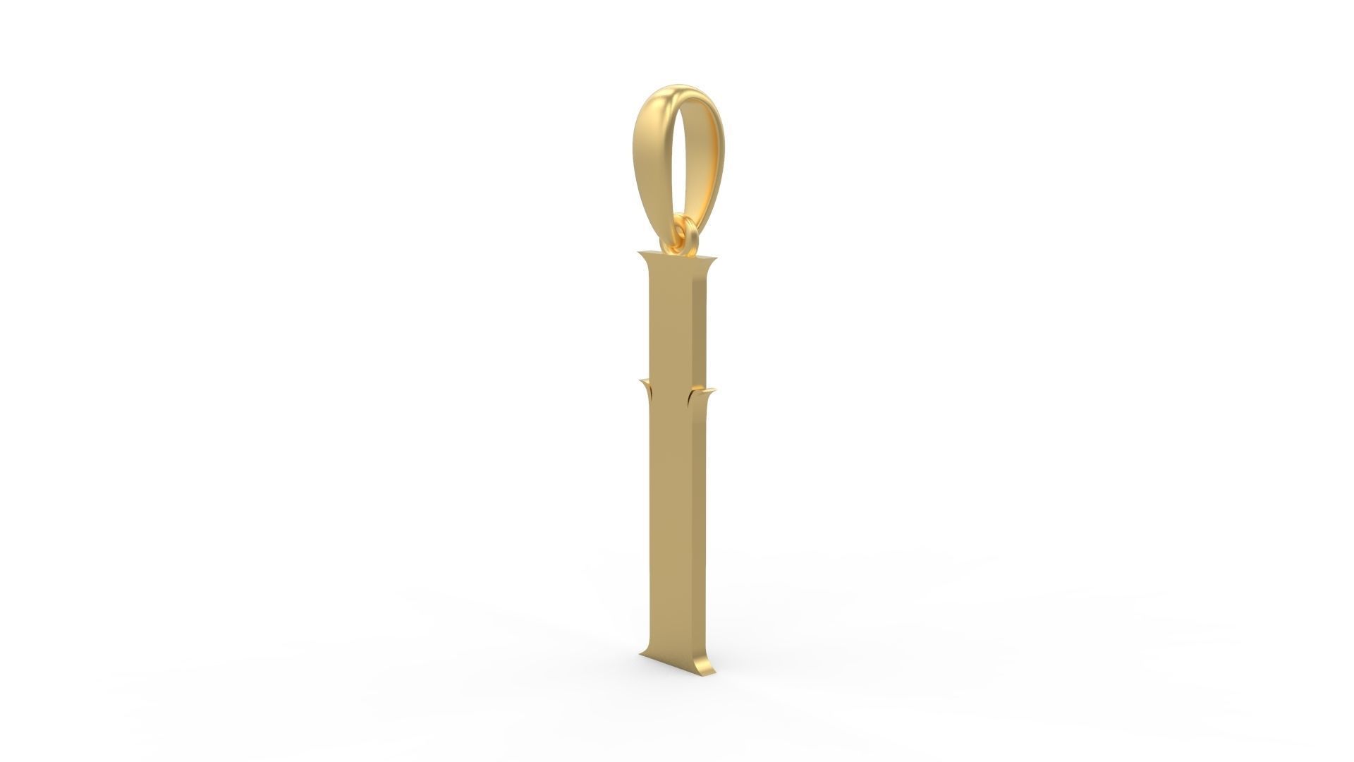 Initial Letters Pendant SkinerScort I 3D print model_1